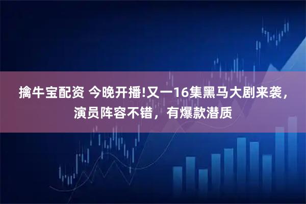 擒牛宝配资 今晚开播!又一16集黑马大剧来袭，演员阵容不错，有爆款潜质